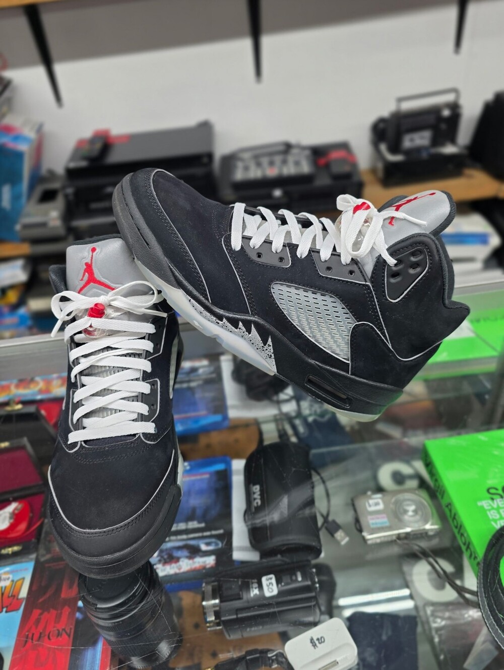 Nike Air Jordan 5 Retro Black Metallic Reimagined Size 8.5